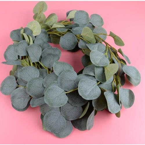 LETAOSK 2M 6.56 ft Leaf Artificial Eucalyptus Hanging Rattan Home Wedding Greenery Party Decoration