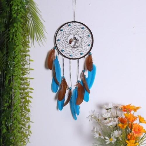 M17D Handmade Dream Catchers Boho Traditional Circle Net for Wall Hanging Decoration