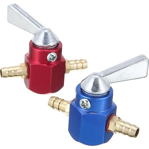 Mayitr 2pcs Motorcycle Petrol Fuel Tap Switch Inline Petcock Valve Fit For Scooter Dirt Bike Accessories
