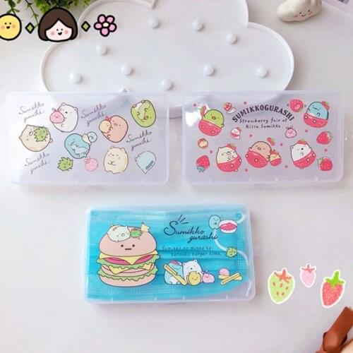 Cute Cartoon Animal Print Disposable Mask Storage Box Case Holder Dustproof Moisture-Proof Container Portable Jewelry Organizer