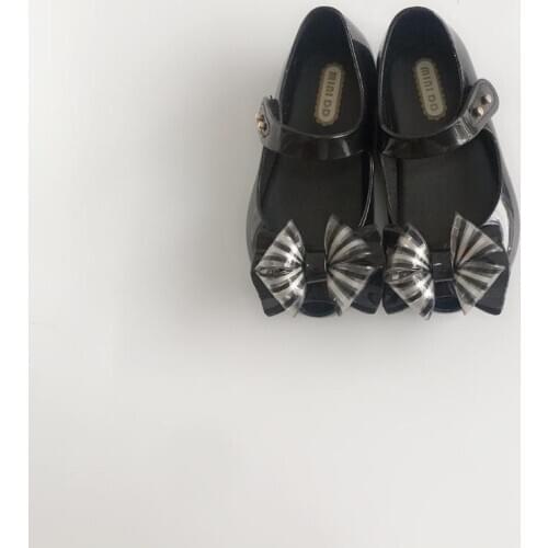 Mini DD Ultragirl Sweet VI Bow Girl Jelly Shoes 2020 Baby girl Soft princess summer Sandals For Kids Non-slip Sandalias DD005