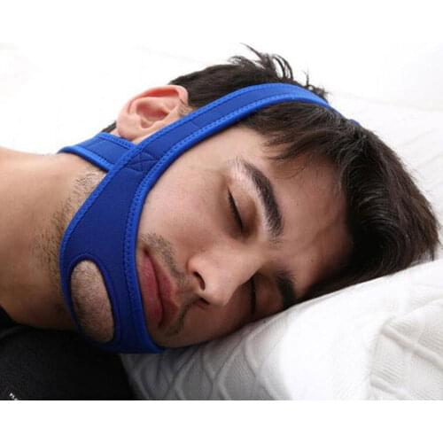 New Neoprene Anti Snore Stop Snoring Chin Strap Belt Anti Apnea Jaw Solution Sleep Support Apnea Belt Adjustable