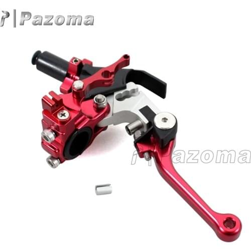 Pazoma Universal CNC Adjustable Extendable Folding Motorcycle Brake Clutch Lever for Dirt Bike Street Bike