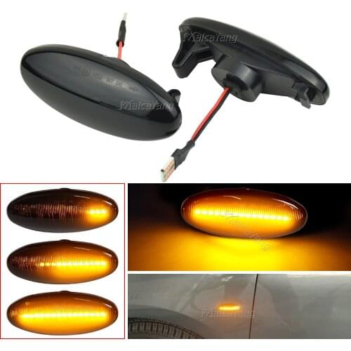 For Nissan Cube Dualis Evalia 2010-up LED Turn Signal Side Marker Lights Dynamic Flowing Water Sequential Blinker Indicator