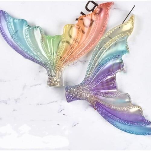 DIY Crystal Epoxy Mould Three-dimensional Large Fishtail Mold Table Decorations