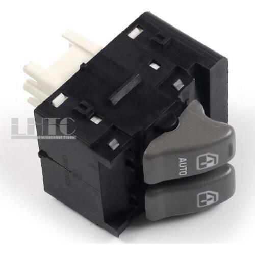 Grey Front Left LH Driver Side Power Window Switch Button For Chevy Venture (OE# 10387304)