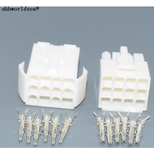 Shhworldsea 12pin Small type connector Set mini type set EL 4.5MM male & Female with pins (12PIN) Battery Connector