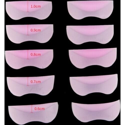 10 pcs Silicone Eyelash Perm Pad Recycling Lashes Rods Shield lifting 3D Eyelash Curler Makeup Accessories Applicator Tools