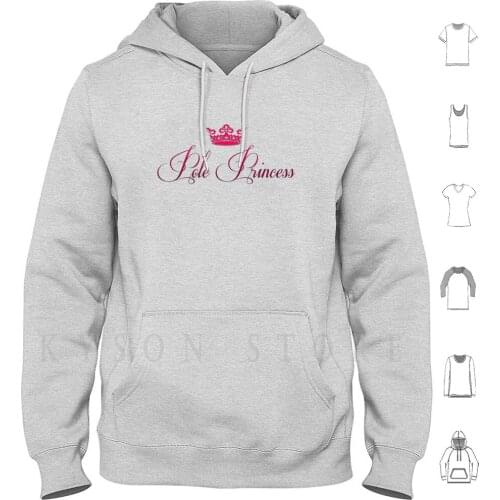 Pole Princess Hoodies Long Sleeve Pole Pole Fitness Princess Pole Dancing Dancing Crown