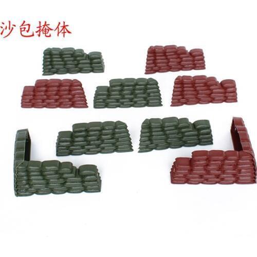 World war ii military model toys,Sandbagged bunkers, sand table model