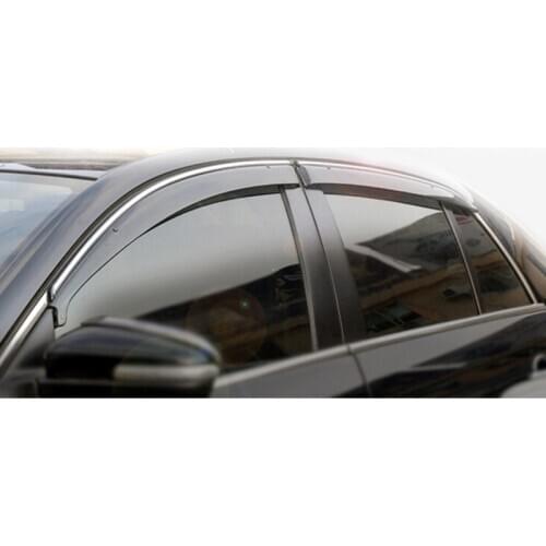 High quality 4 Piece Injection molding trim vent shade rain sun wind deflector window visor for Bora 2003-20062008-20152016-2018