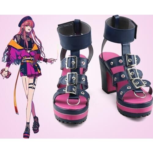 Japanese Anime Paradox Live Anne Faulkner Bae Cv.96 Cosplay Shoes High Heels Women Female Lolita Summer Sandals Cos