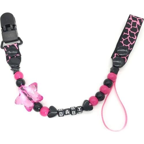 1pcs Adjust Baby Pacifier Clip Chain Ribbon Dummy Holder Chupetas Soother Pacifier Clips Strap Nipple Holder for Infant Feeding