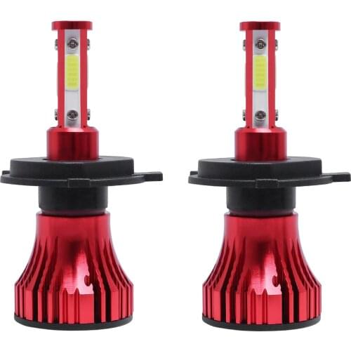 2PCS 4Sides 6500K H11 H4 H7 H1 H3 H8 9004 9005 9006 9007 Car LED Headlight Bulbs Auto Fog Light HB3 HB4 HB5 880 Headlamps 12V