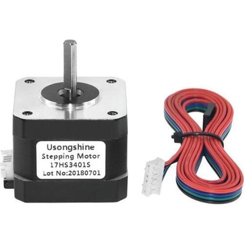 1pcs 17HS3401S Good Quality 4-lead Nema17 Stepper Motor 42 motor 42BYGH 1.3A CE ROSH ISO CNC for 3D printer