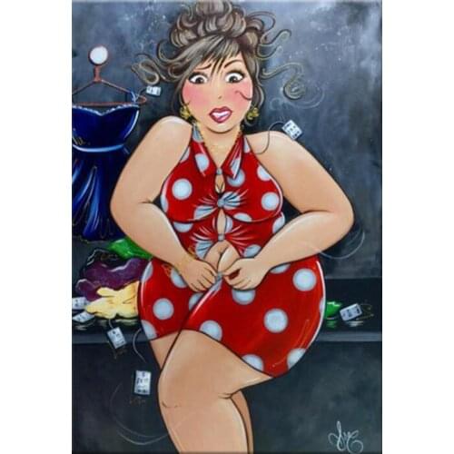 Diamond painting mosaic embroidery cross stitch diy rhinestone painting Diamond painting fat women