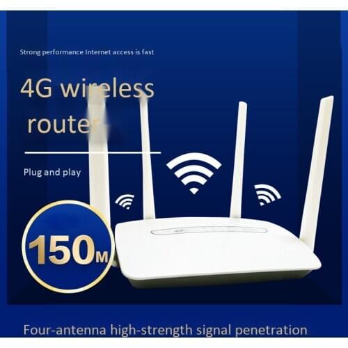 150Mbps 4G Lte Cpe Wireless Router 3G/4G Mobile Wifi Hotspot 4 External Antennas with Lan Port Up To 32 Wifi Users
