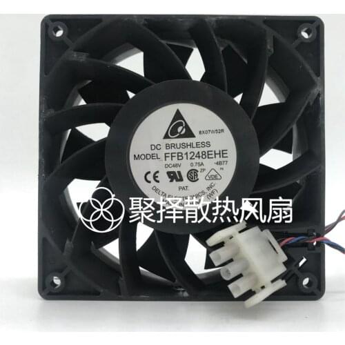Original in FFB1248EHE 4 b77-12 cm 12038 / cabinet fan 48 v 0.75 A frequency converter