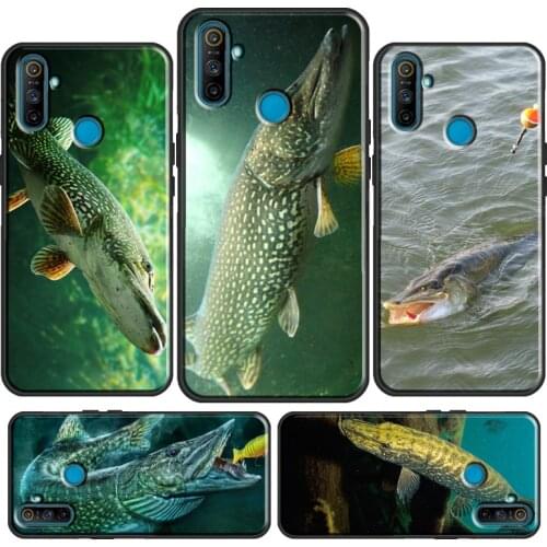 Pike Fish Fishing Bait For OPPO Realme 8 Pro Q3 6 7 i C3 GT Neo Case For OnePlus 9 Pro 8 Pro Nord 7T 8T 9R Cover