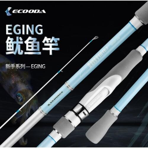 Ecooda Long Cast High Carbon Egi Rod 802ML/862ML 6kgs Power Spinning Rod Sea Fishing Rod