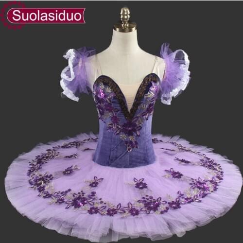 Adult Purple Professional Tutu Classical Ballet Tutu Ballerina Costume Tutu Dancewear Stage Clothes SD0019 Hot Selling