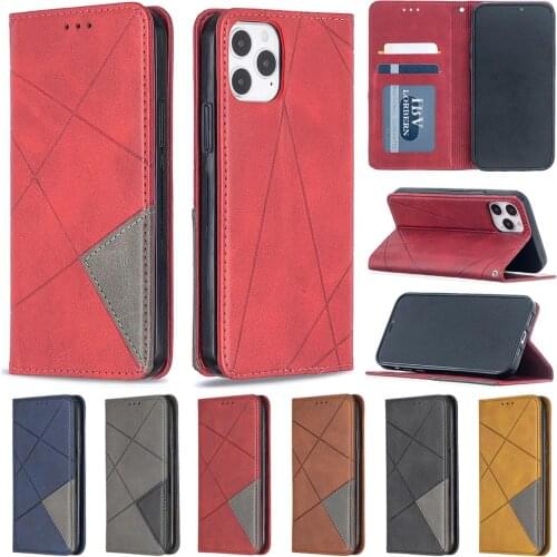Leather Case For iPhone 12 Pro Max Case For iPhone 11 Pro 8 7 6S 6 Plus X XR XS Max SE 2020 Cover Classic Style Flip Wallet Case