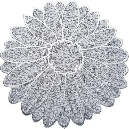 Round Hollow Table Mat Placemat Table Decoration, Suitable for Holiday Wedding Decoration