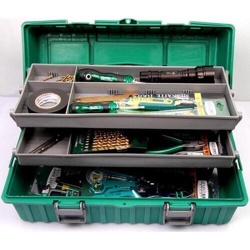 Multifunctional Plastic Tool Box Removable Design Portable Suitcase case Large Capacity storage box organizer for tools