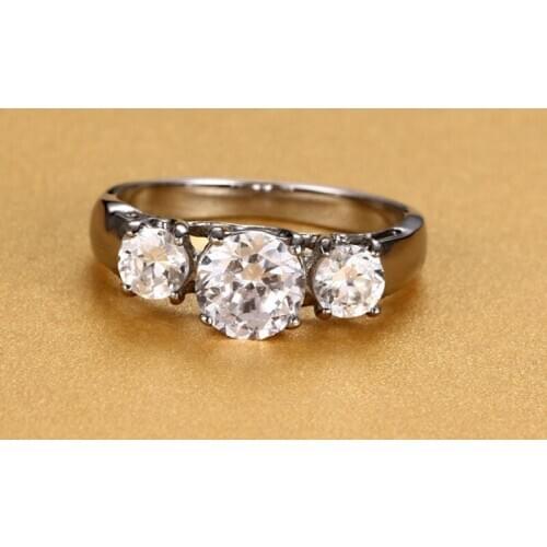 Fashion Luxury Rings For Women Wedding AAA Zircon Engagement Female Ring Silver Color Ring Romantic Party Gift Jewelry