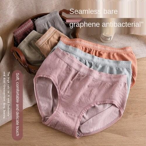 New Style Womens Cotton Underwear Sexy Solid Panties Plus Size Fashion Comfort Briefs Mid Waist Seamless Underpants Lingerie