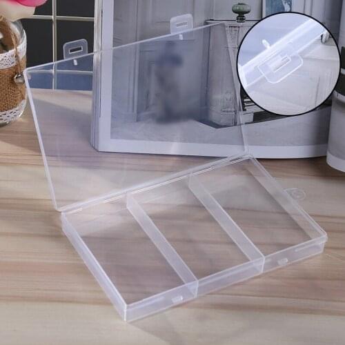 3 Grids Plastic Clear Jewelry Organizer Tool Box Fishing Gear Storage Box Container Case Beads Bracelet Jewelry Boxes Packaging