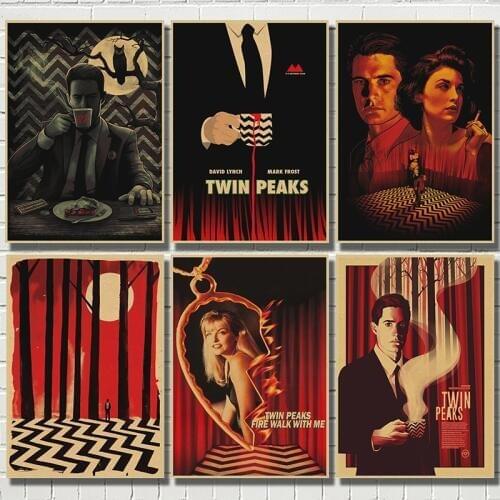 TWIN PEAKS kraft Paper Home Decor poster Wall Art Wall Pictures For Living Room Decoration