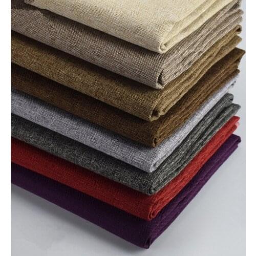 900D Strong Linen Style Polyester Cotton Fabric Cloth DIY Craft Cushion Table Sofa Curtain Upholstery Fabric 300g /Meter