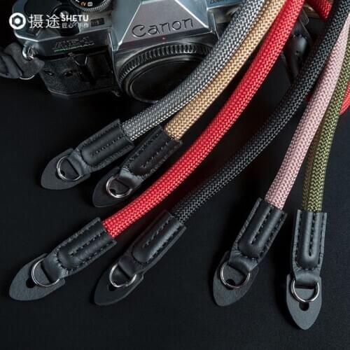 Strong Nylon Camera Rope Mountaineering Camera Shoulder Polaroid strap retro camera rope Neck Strap Belt SLR Cameras Strap Part