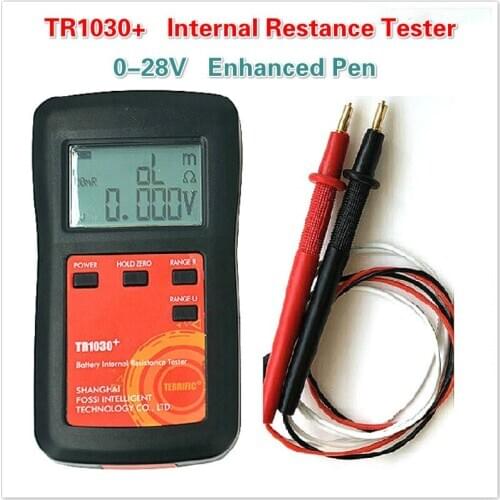 TR1030 Lithium Battery Internal Resistance Tester DIY 18650 Nickel Hydride Button Dry Battery Tester with Enhanced Pen