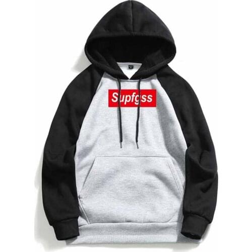 Autumn Winter Casual Color Block Patchwork Hooded Sweatshirt Blouse Men/Women Jogging Sports Hoodies Pullovers print Hoodies