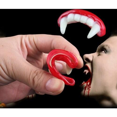 Vinyl Made Vampire Teeth Trick Scared Accessories Party Favor Creative Supplies Kids Relieve Boredom