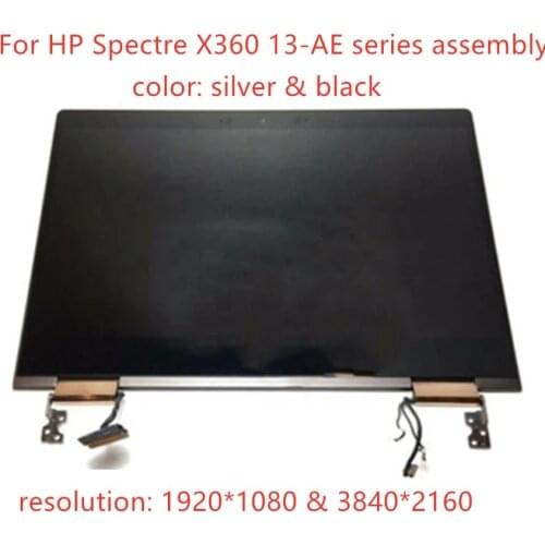 Free shipping 13.3" LCD Touch screen Digitizer Assembly replacement For HP Spectre X360 13-ae 13-ae series half full upper parts