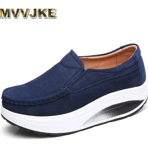 MVVJKEWomen Ladies Shoes Woman Loafers Sweet Shallow Comfortable Moccasins Slip-ons Platform Ballet Sneakers women Ladies Shoes