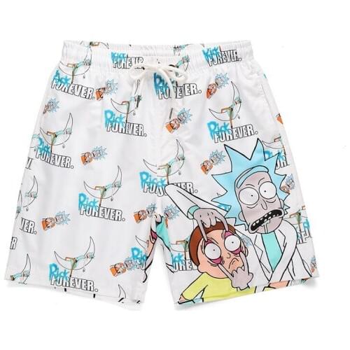2020 New Summer Anime Beach Short Pants Loose Casual Printed Short Fashion Funny Streetwear Shorts
