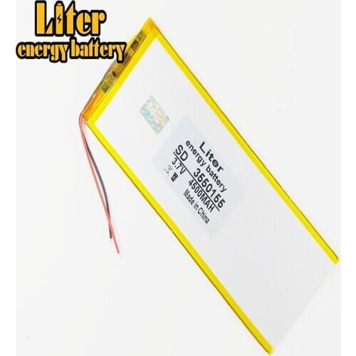 3550155 3.7V lithium polymer batteries 4500mah universal battery brand tablet PC