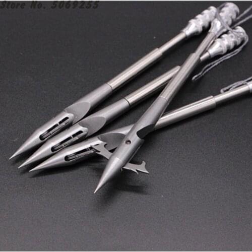 5pcs 140mm Powerful Stainless Steel Arrow Bow Missile Head Shooting Fish Dart Hunting Shooting Slingshot Dart