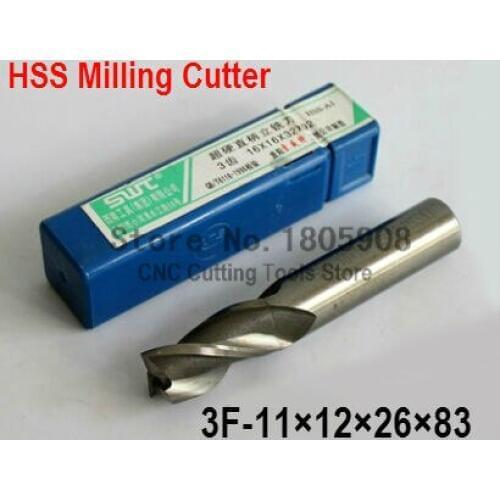 5 pcs/set 11MM 3 Flute HSS & Aluminium End Mill Cutter CNC Bit Milling Machinery tools Cutting tools.Lathe Tool