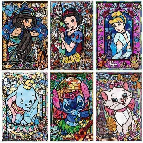 5D Diy Diamond Painting Disney Cartoon Animation Mosaic Diamond Embroidery Cross Stitch Kit Full Square Home Decoration Gift
