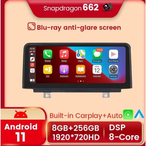 Android 11 8G+256G Car Radio Multimedia Video Player for BMW 3 4 series F30/F31/F34/F32/F33/F36 Original NBT System DSP 4GLTE