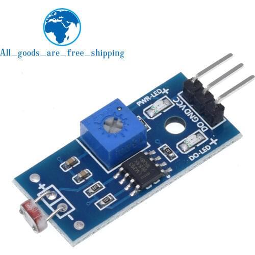 TZT Photosensitive brightness resistance sensor module Light intensity detect New For Arduino