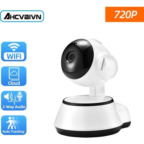 AHCVBIVN Baby Monitor 1080P Mini Pan/Tilt Wifi IP Camera Auto Tracking Two Way Audio Motion Detection Remote Access H.265 Onvif