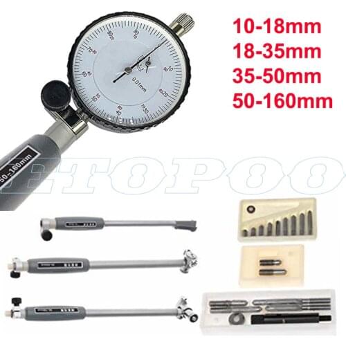 50-160mm Inner Diameter Bore Gauge Measuring Rod + Probe (no indicator) Accessories Inner Diameter Gauge 10-18mmMeasurement Tool