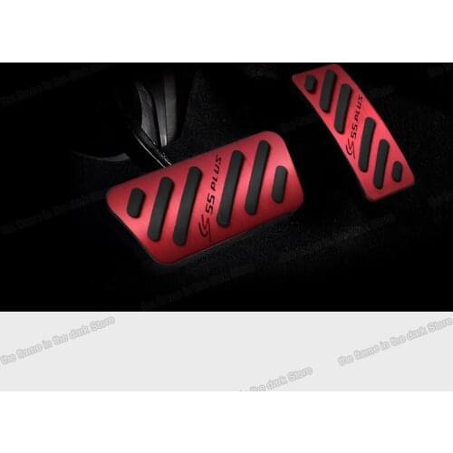 Lsrtw2017 aluminum alloy car accelerator brake pedal cover for changan cs55 plus 2019 2020 2021 cs55plus accessories decoration