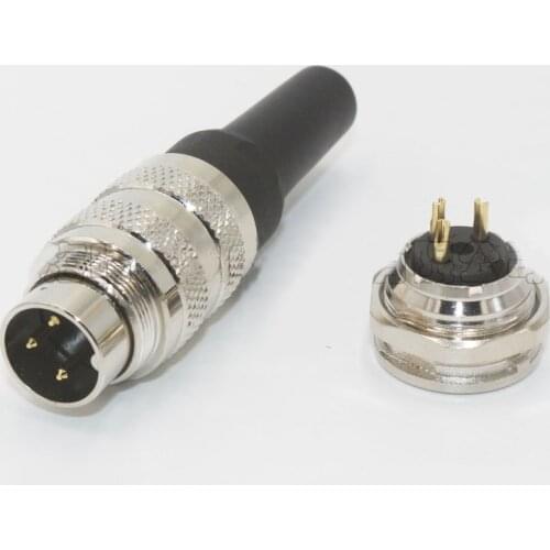 LP16 M16 3Pin Waterproof Connector IP67 Industrial Panel Adapter Male Plug Female Socket